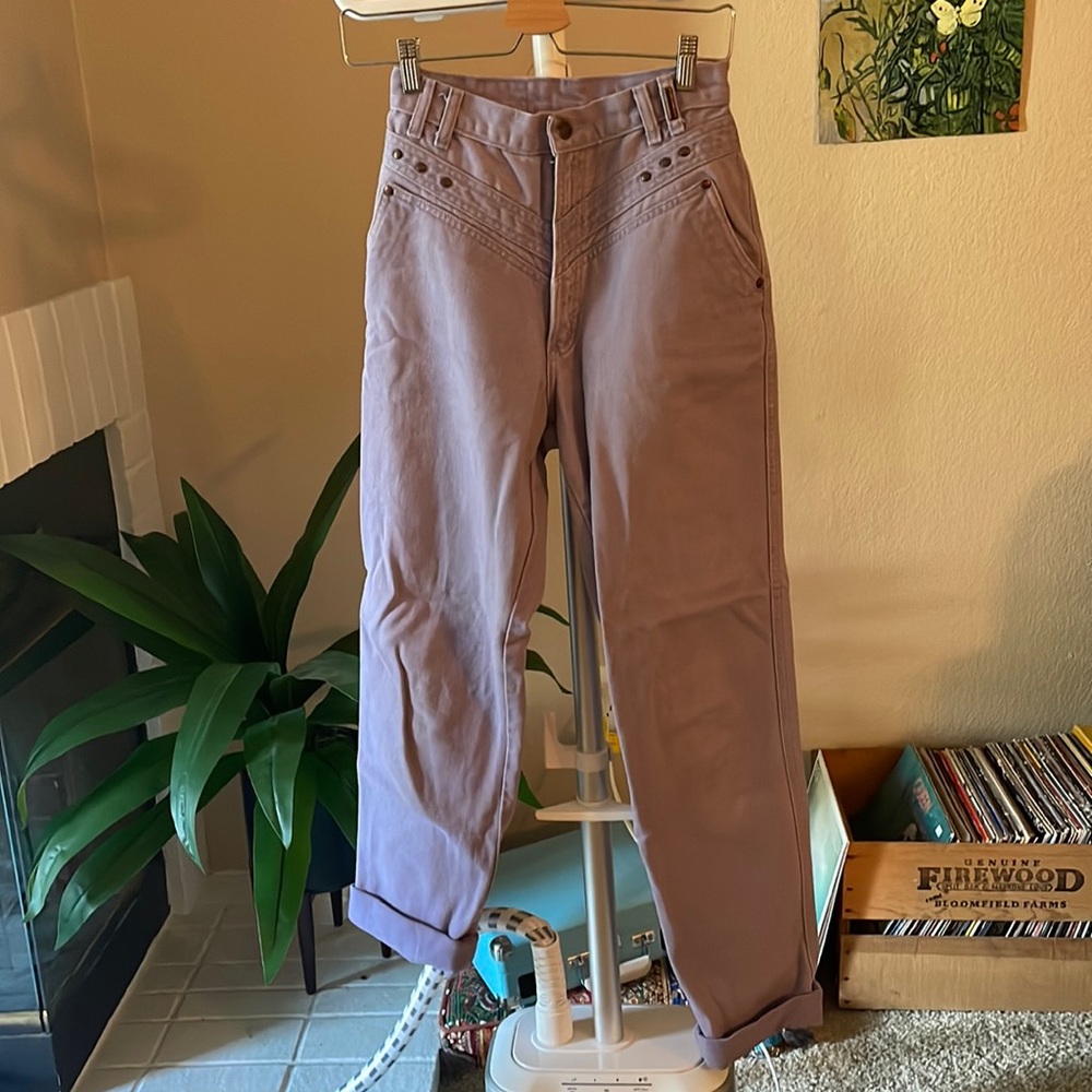 Vintage • Rockies Lavender High Waisted Jeans with great detailing